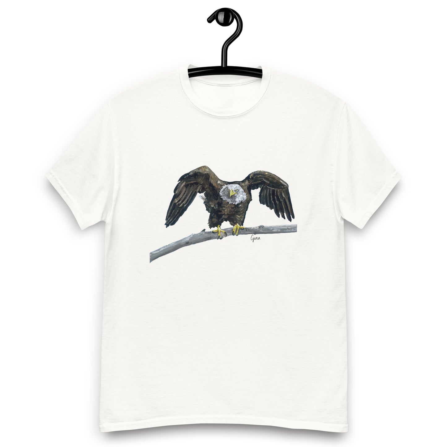 Eagle ready to fly — unisex bird art t-shirt by Birds on a Cup