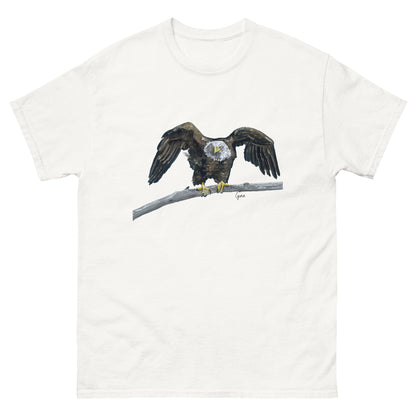 Eagle ready to fly — unisex bird art t-shirt by Birds on a Cup