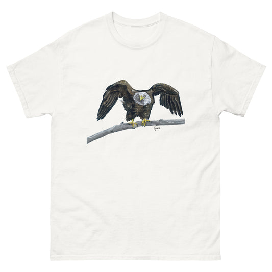 Eagle ready to fly — unisex bird art t-shirt by Birds on a Cup