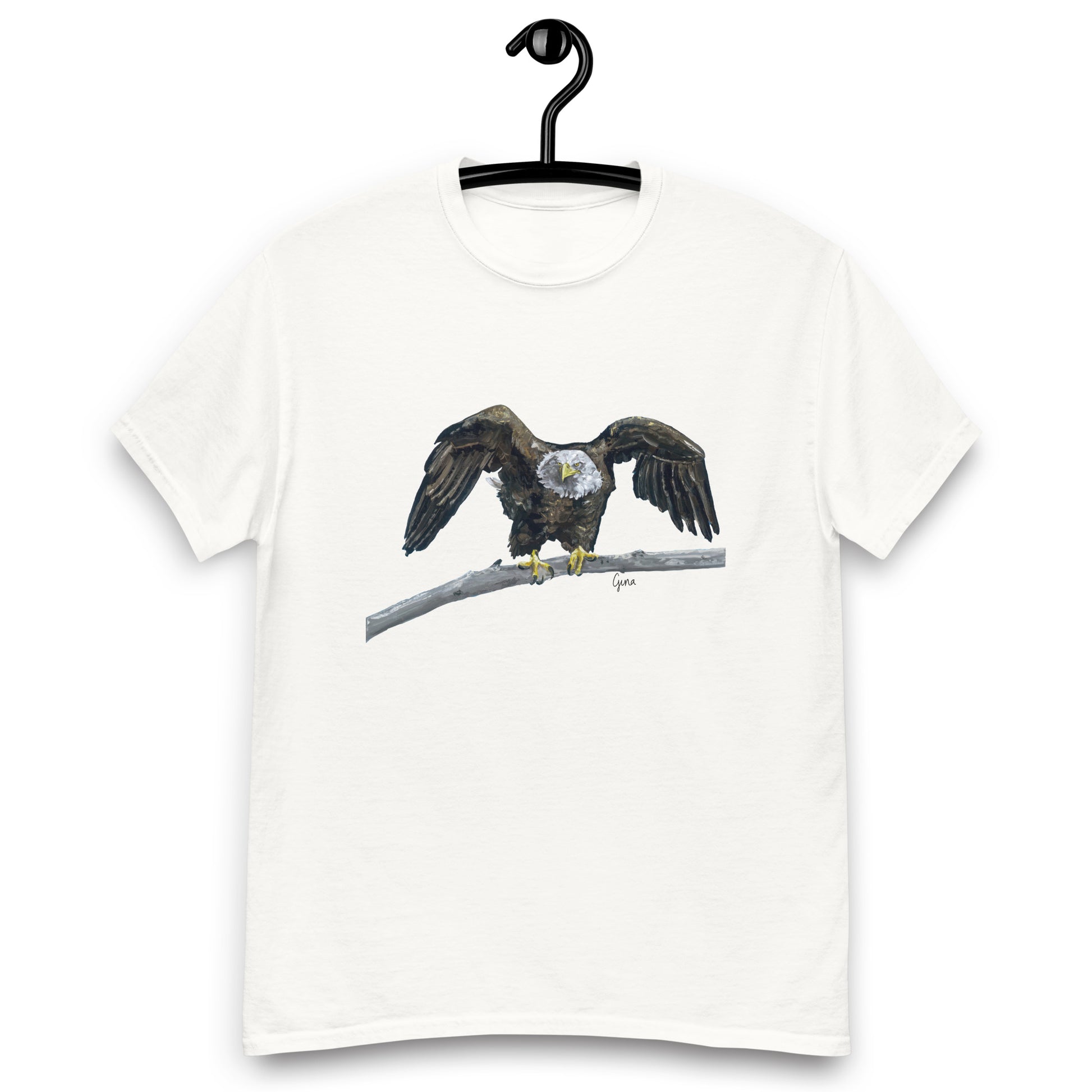 Eagle ready to fly — unisex bird art t-shirt by Birds on a Cup