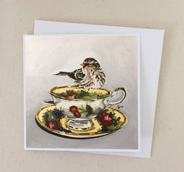 Common-Redpoll-in-Antique-Fruit-Series-Teacup-Card