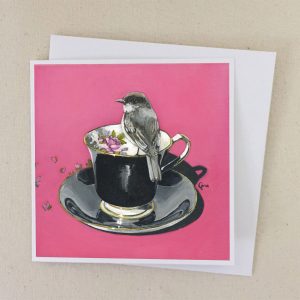 Eastern-Phoebe-on-Vintage-Black-Rose-Teacup-Card