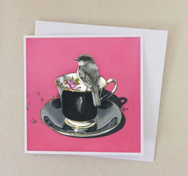 Eastern-Phoebe-on-Vintage-Black-Rose-Teacup-Card